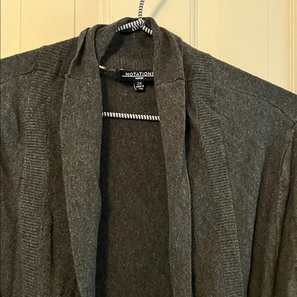 Notations Black Women's Cardigan Sweater - Picture 3 of 8